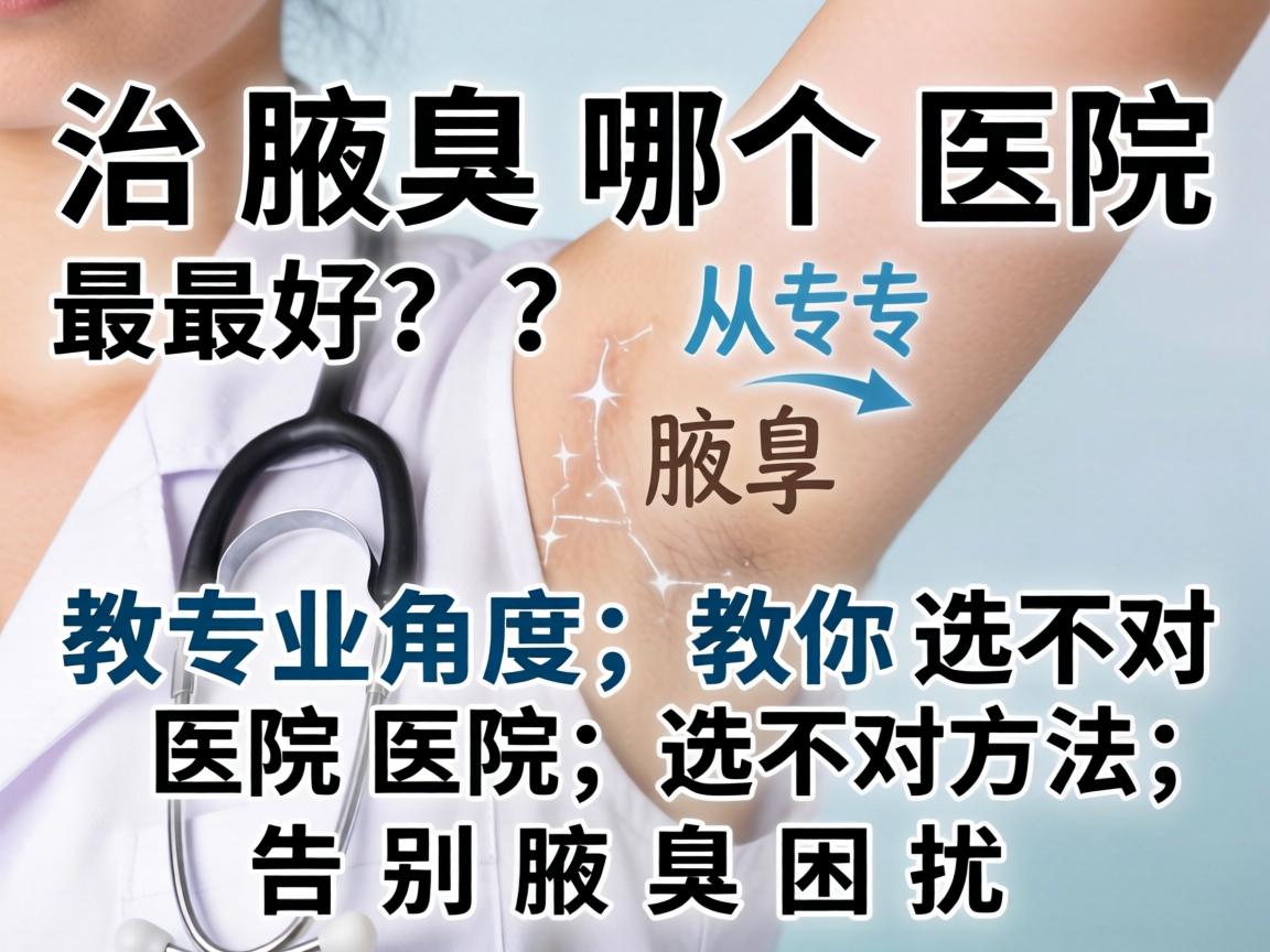 治腋臭哪个医院最好？从专业角度，教你选对医院，选对方法，告别腋臭困扰