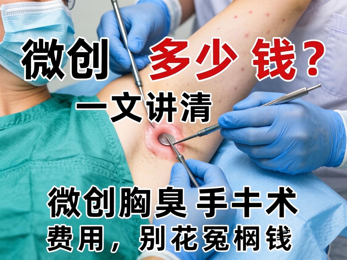 微创腋臭手术多少钱？一文讲清微创腋臭手术费用，别花冤枉钱