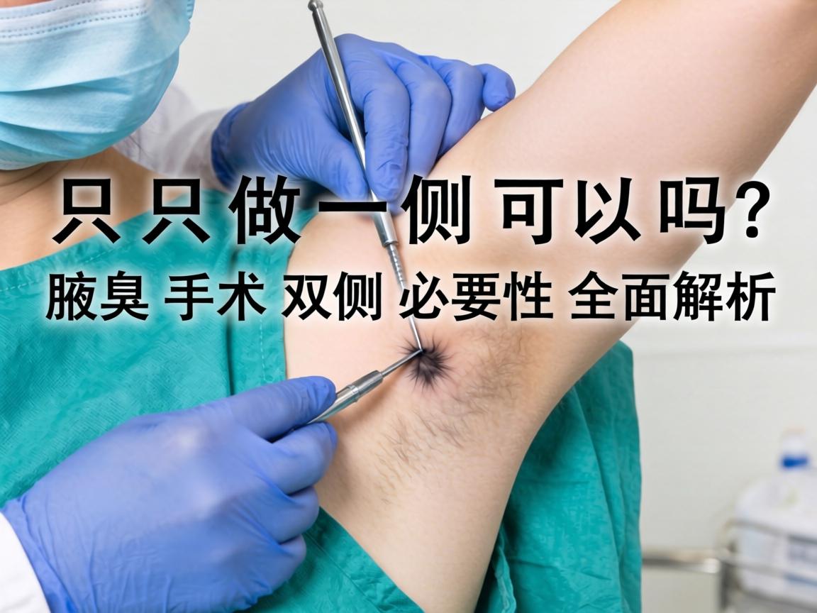 腋臭手术只做一侧可以吗？腋臭手术双侧必要性全面解析