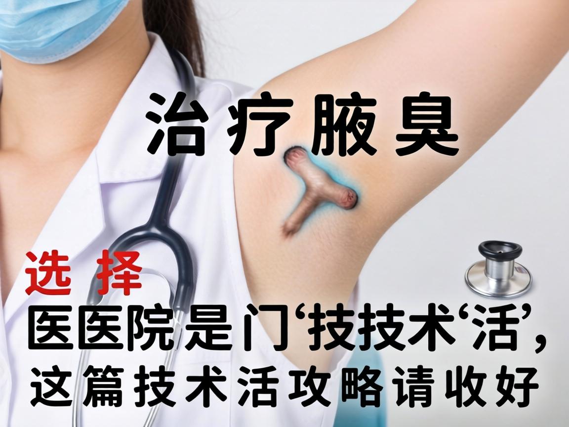 治疗腋臭，选择医院是门技术活，这篇技术活攻略请收好