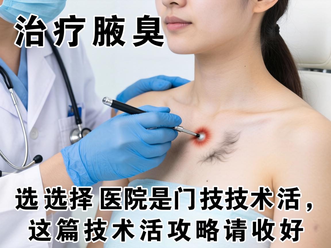 治疗腋臭，选择医院是门技术活，这篇技术活攻略请收好