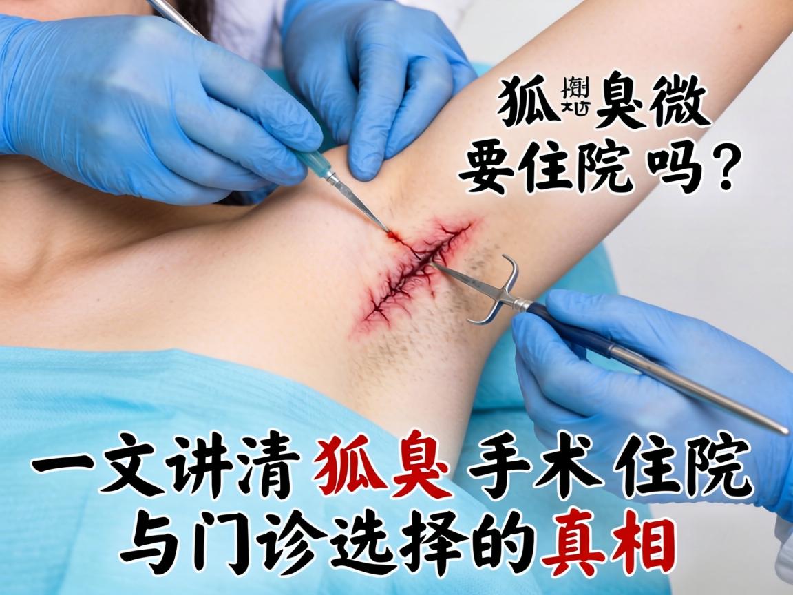 狐臭微创手术要住院吗？一文讲清狐臭手术住院与门诊选择的真相