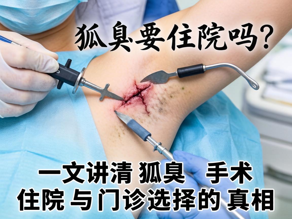 狐臭微创手术要住院吗？一文讲清狐臭手术住院与门诊选择的真相