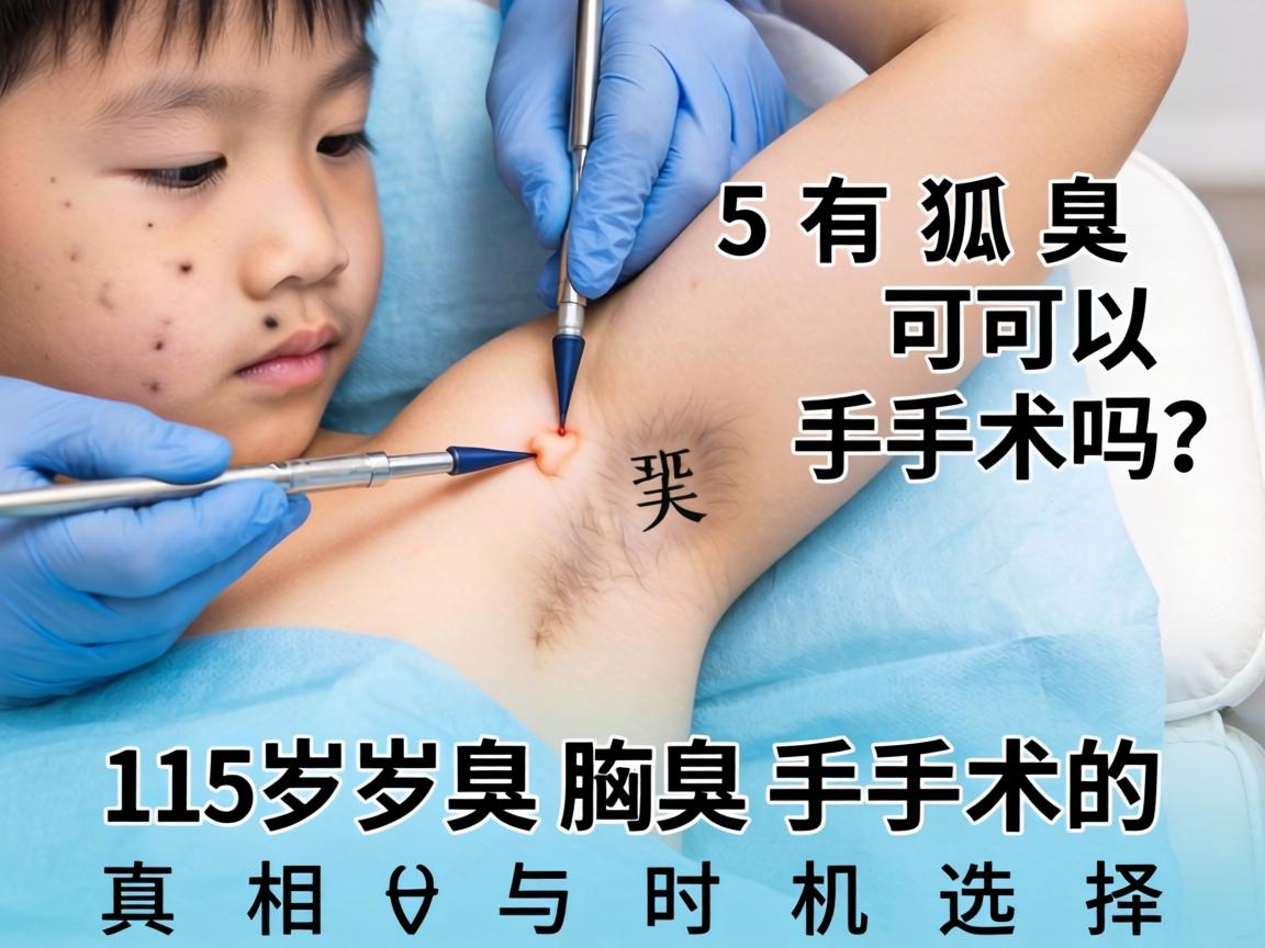 15岁有狐臭可以手术吗？15岁腋臭手术的真相与时机选择