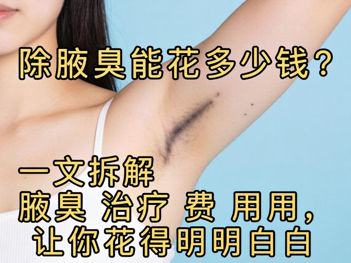 除腋臭能花多少钱？一文拆解腋臭治疗费用，让你花得明明白白