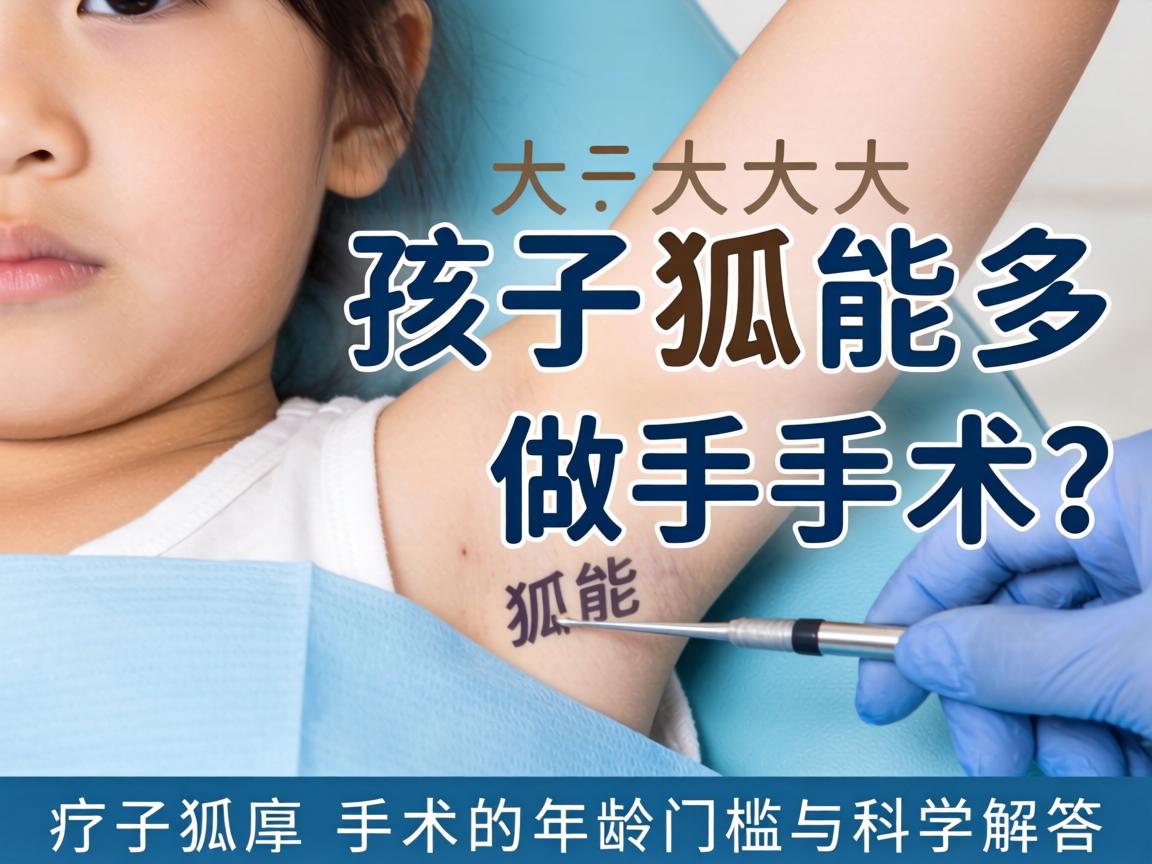 孩子狐臭多大能做手术？孩子狐臭手术的年龄门槛与科学解答