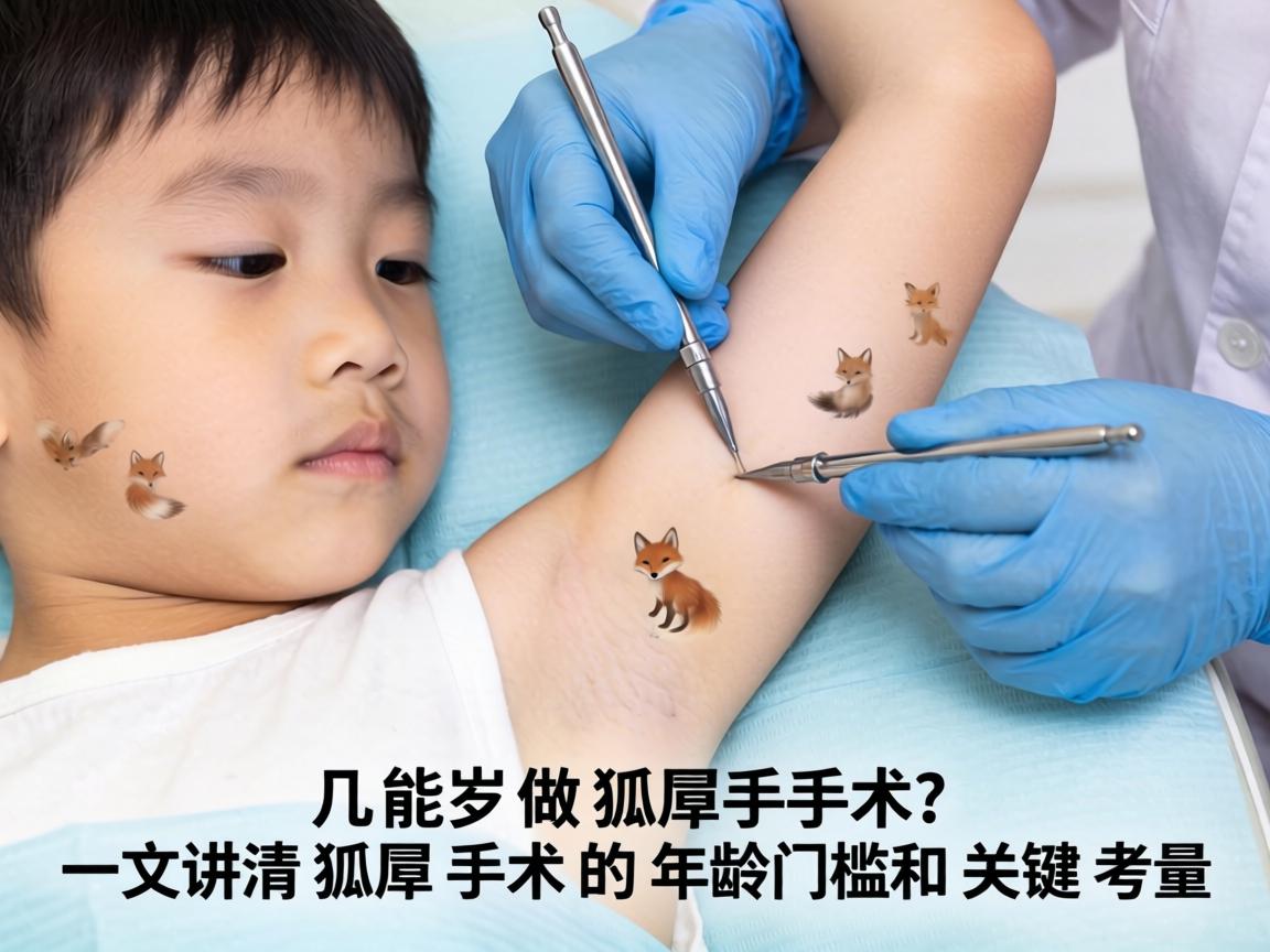 孩子几岁能做狐臭手术？一文讲清狐臭手术的年龄门槛和关键考量