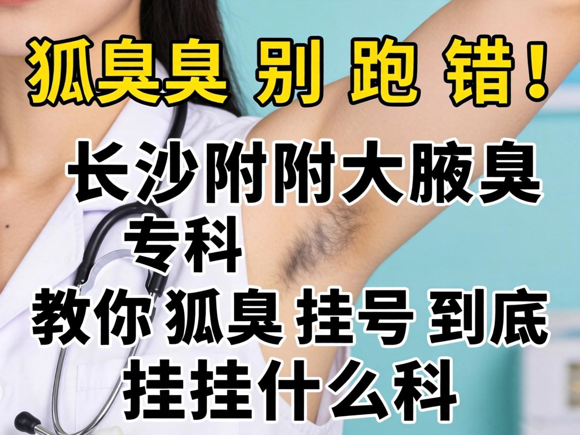 狐臭挂号别跑错！长沙附大腋臭专科教你狐臭挂号到底挂什么科