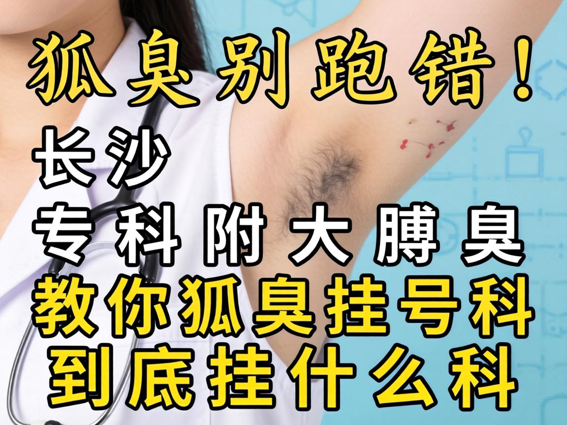 狐臭挂号别跑错！长沙附大腋臭专科教你狐臭挂号到底挂什么科