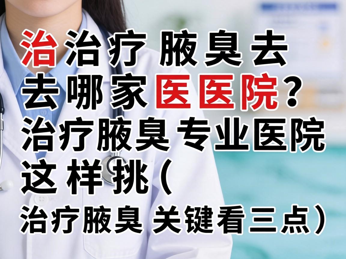 治疗腋臭去哪家医院？治疗腋臭专业医院这样挑（治疗腋臭关键看三点）