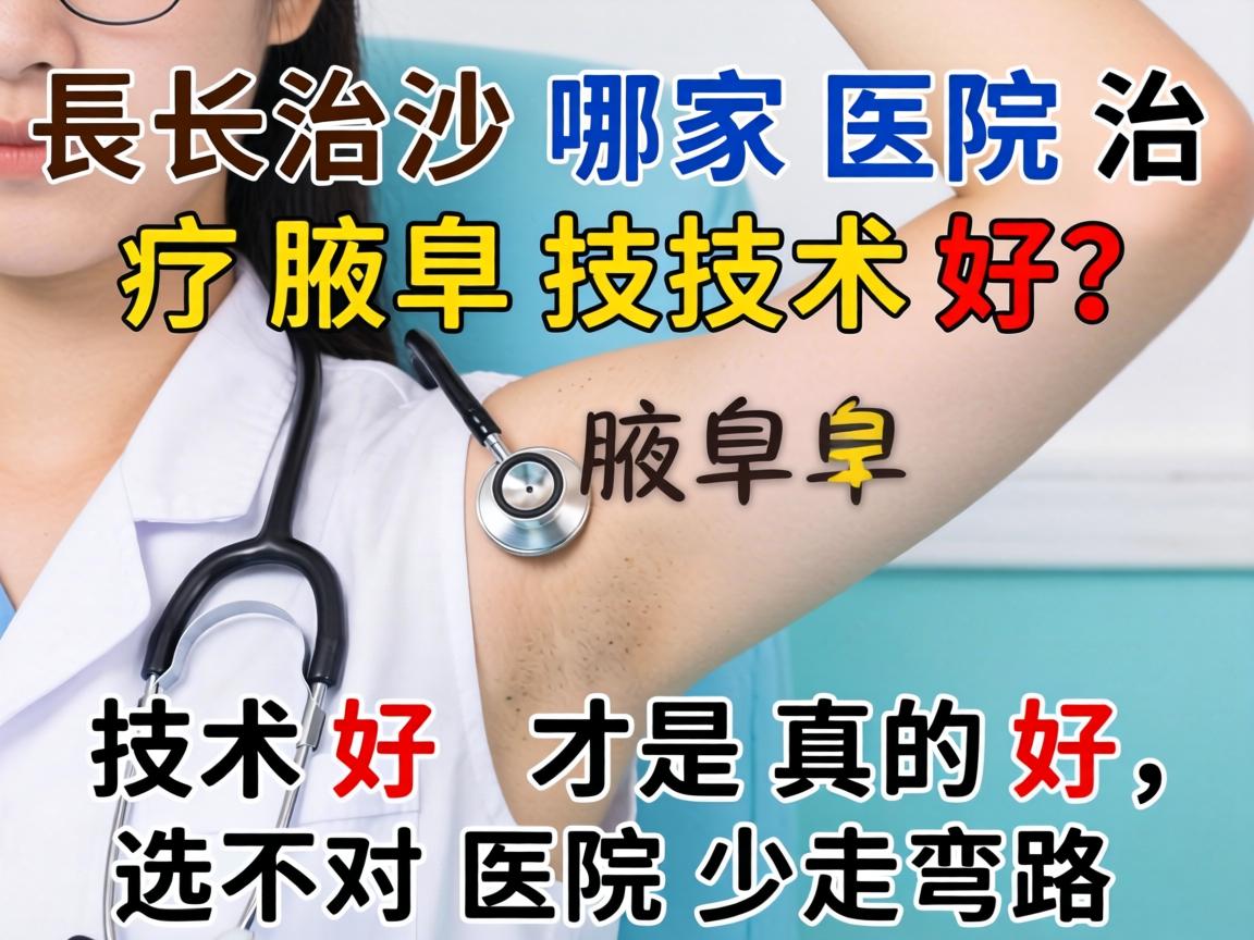 长沙哪家医院治疗腋臭技术好？技术好才是真的好，选对医院少走弯路