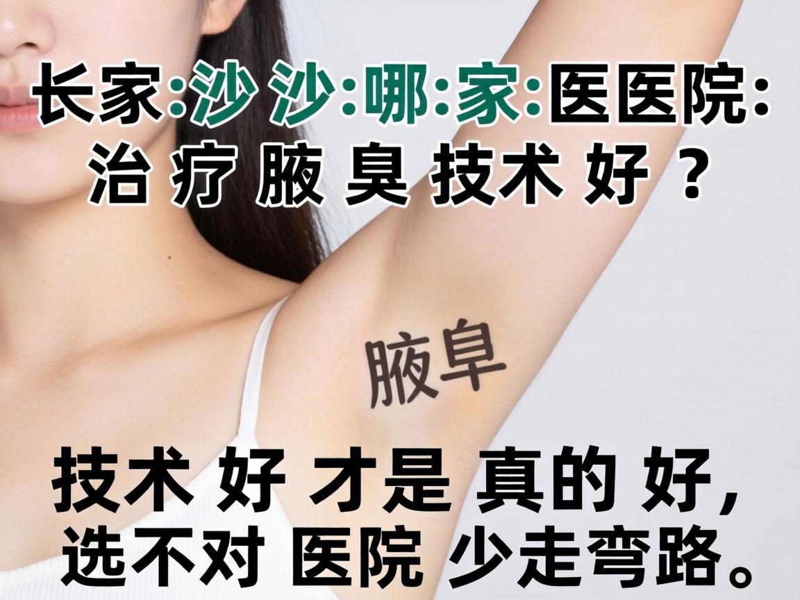 长沙哪家医院治疗腋臭技术好？技术好才是真的好，选对医院少走弯路