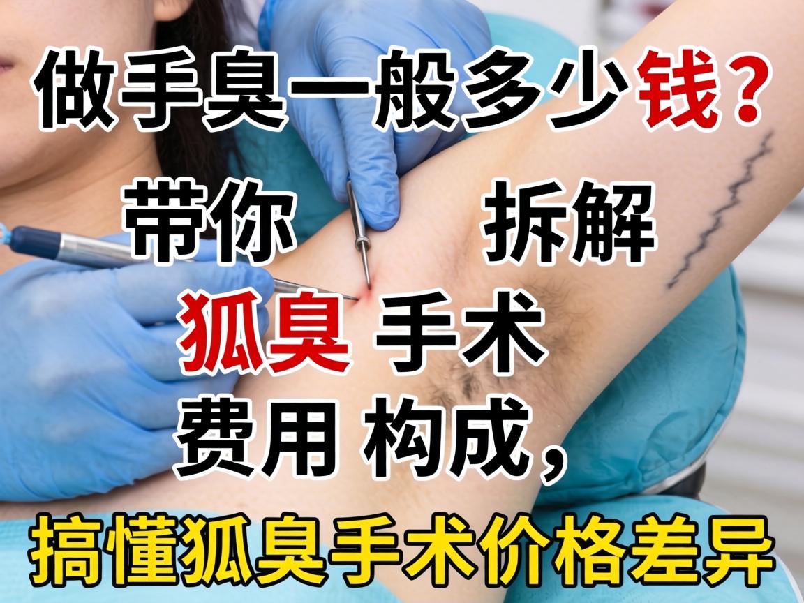 狐臭做手术一般多少钱？带你拆解狐臭手术费用构成，搞懂狐臭手术价格差异