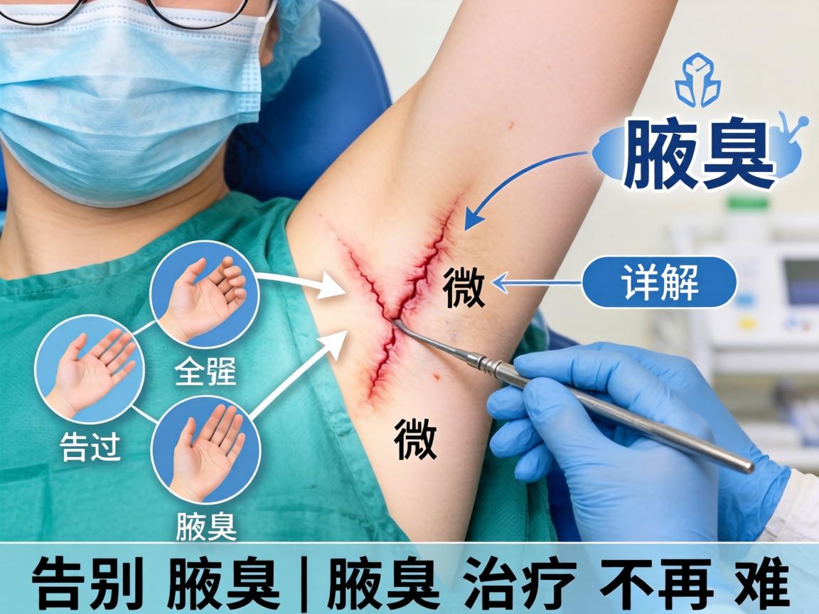 腋臭微创手术全过程详解，告别腋臭，腋臭治疗不再难
