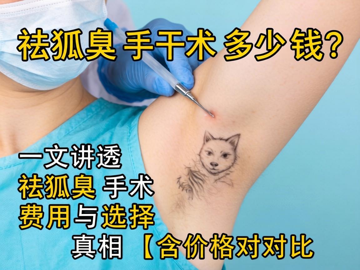 祛狐臭手术多少钱？一文讲透祛狐臭手术费用与选择真相（含价格对比）