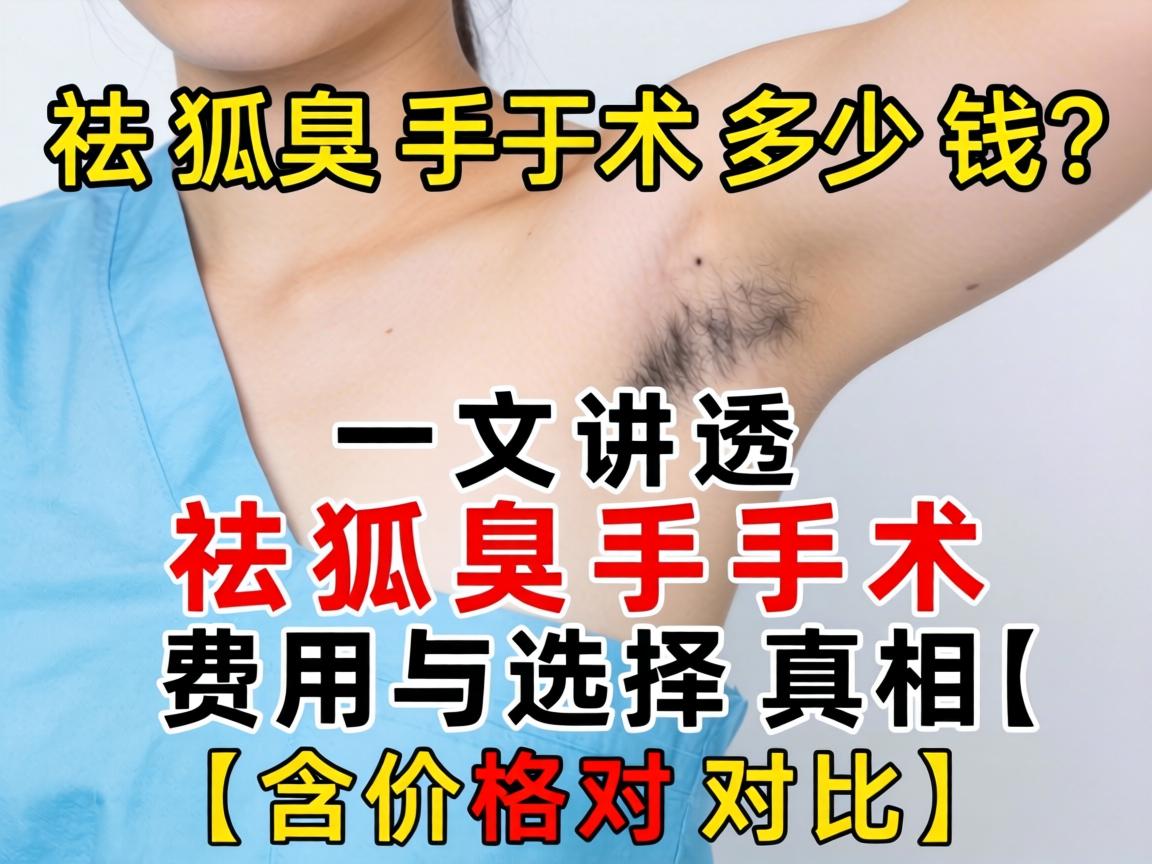 祛狐臭手术多少钱？一文讲透祛狐臭手术费用与选择真相（含价格对比）