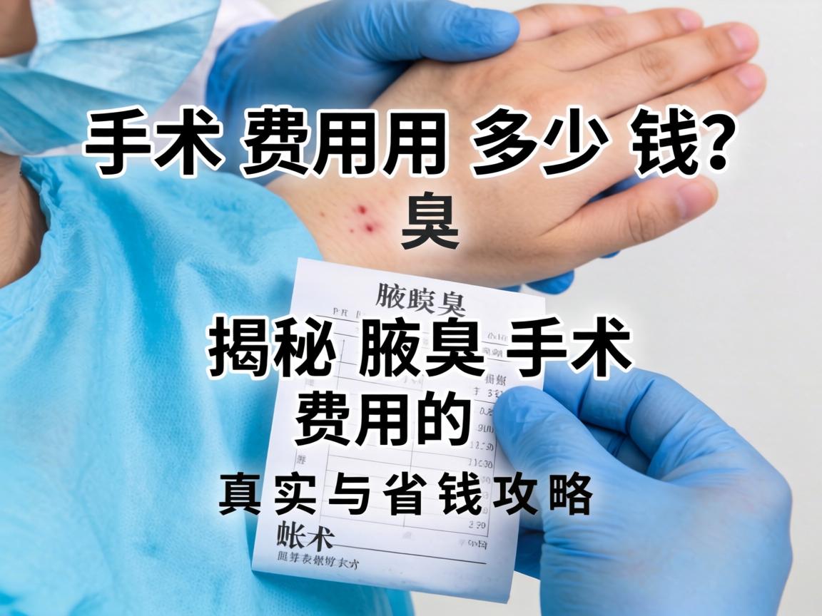 腋臭手术费用多少钱？揭秘腋臭手术费用的真实账单与省钱攻略