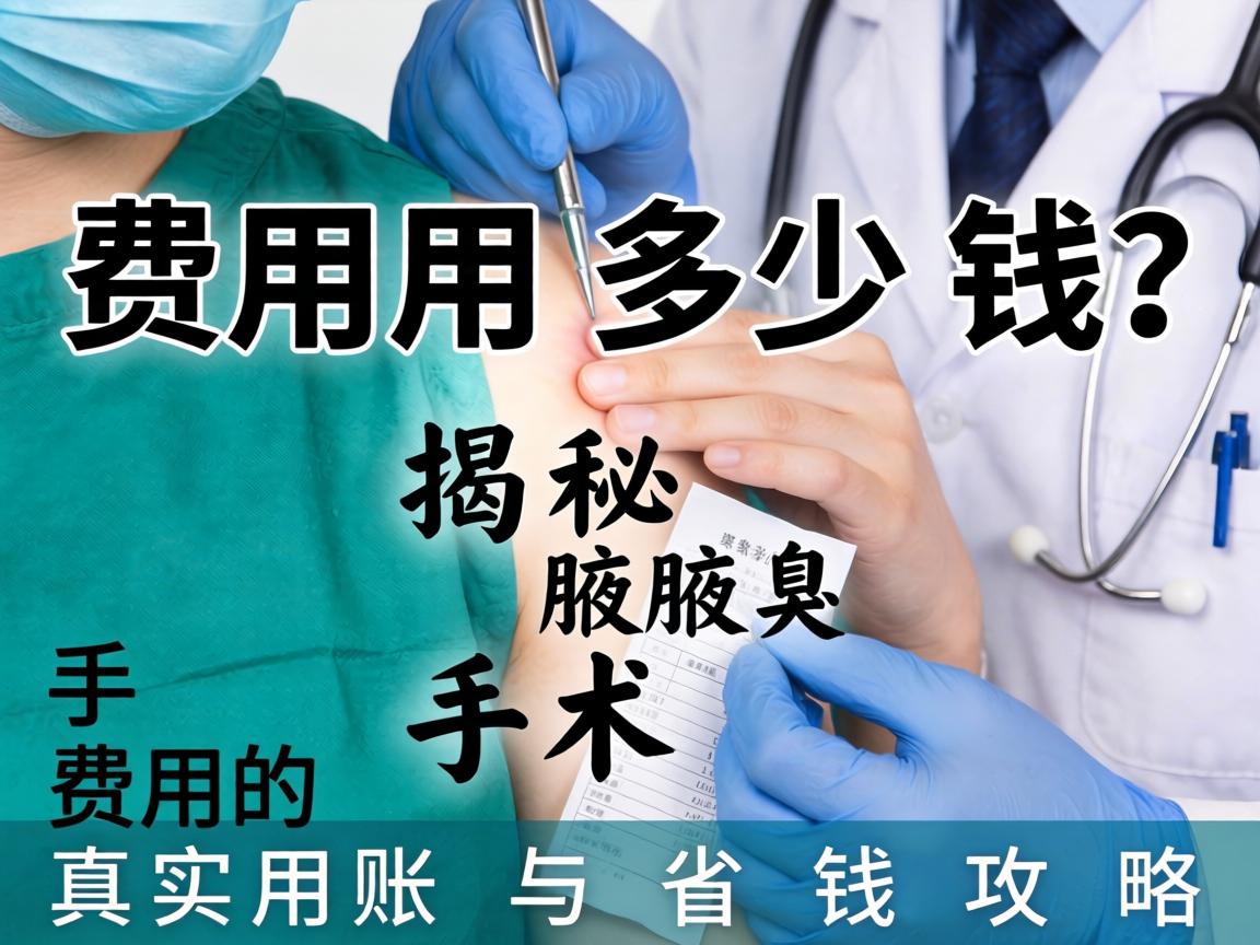 腋臭手术费用多少钱？揭秘腋臭手术费用的真实账单与省钱攻略