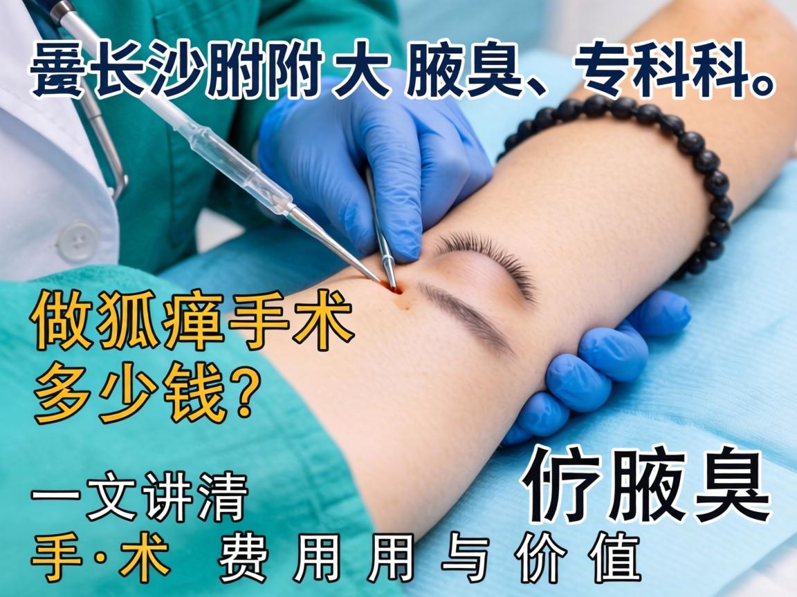 长沙附大腋臭专科，做狐臭手术多少钱？一文讲清手术费用与价值