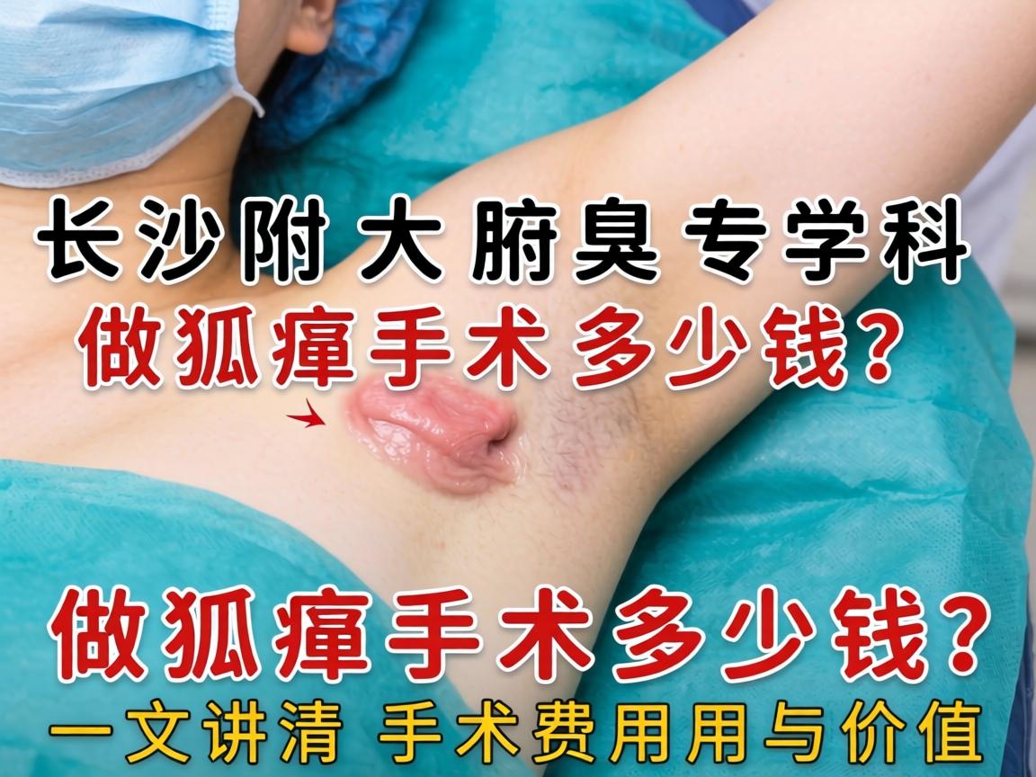 长沙附大腋臭专科，做狐臭手术多少钱？一文讲清手术费用与价值