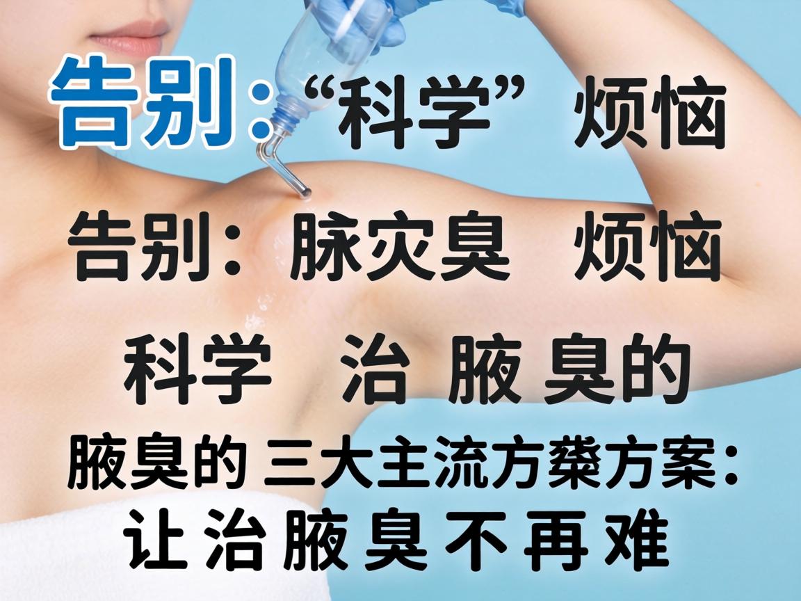 告别腋臭烦恼，科学治腋臭的三大主流方案，让治腋臭不再难