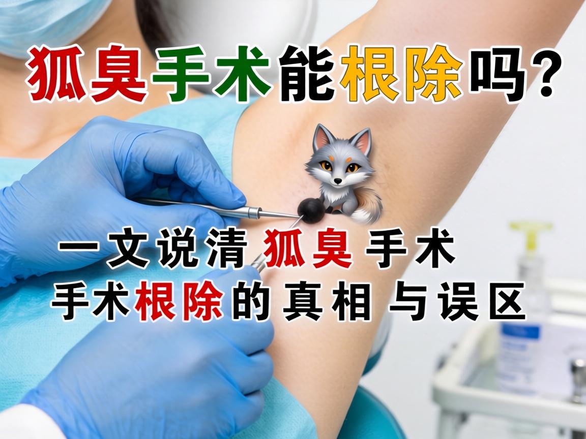 狐臭手术能根除吗？一文说清狐臭手术根除的真相与误区