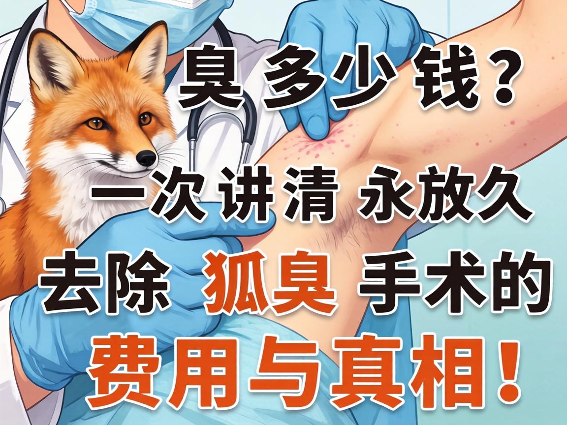 狐臭手术多少钱？一次讲清永久去除狐臭手术的费用与真相！