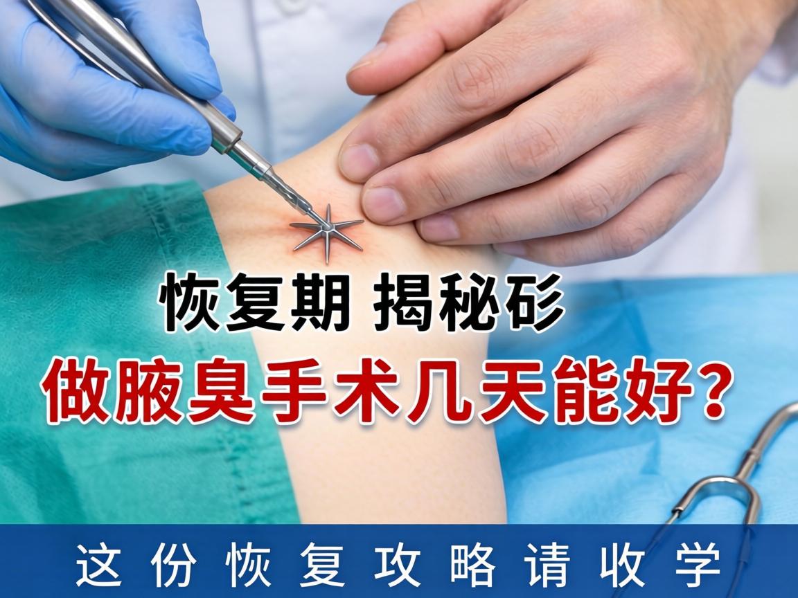 腋臭手术恢复期揭秘，做腋臭手术几天能好？这份恢复攻略请收好