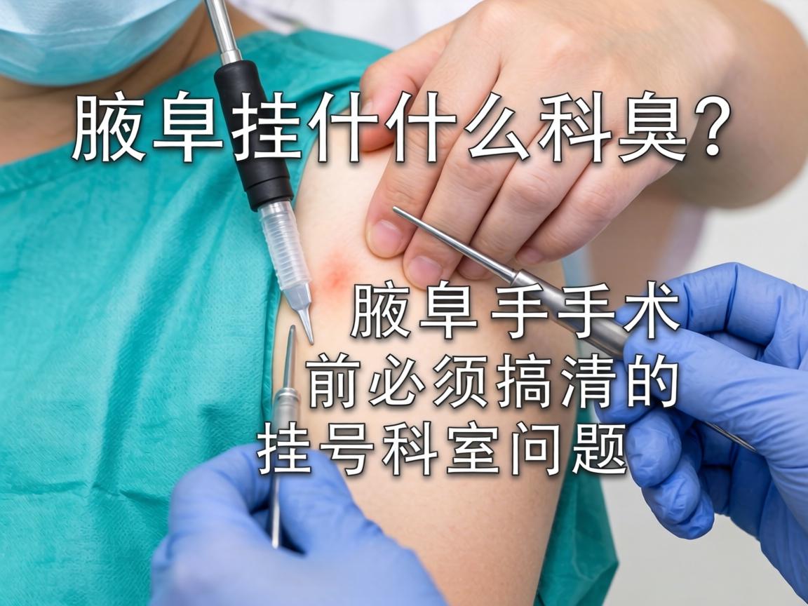 腋臭手术挂什么科？腋臭手术前必须搞清的挂号科室问题