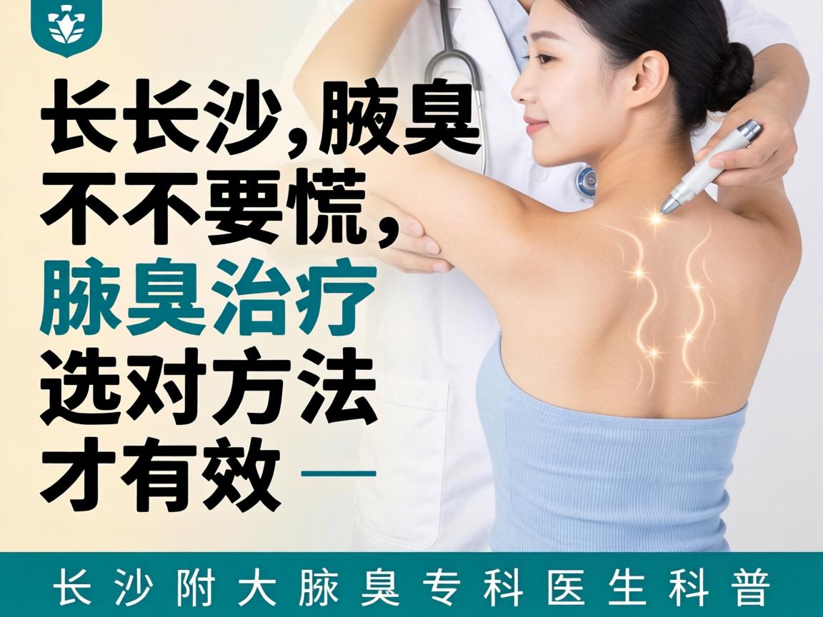 长沙腋臭不要慌，腋臭治疗选对方法才有效—长沙附大腋臭专科医生科普