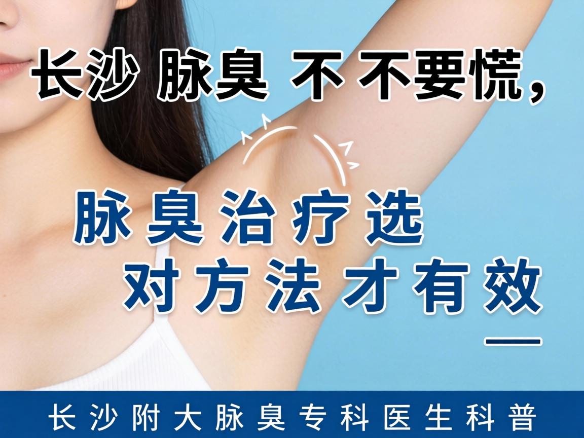 长沙腋臭不要慌，腋臭治疗选对方法才有效—长沙附大腋臭专科医生科普