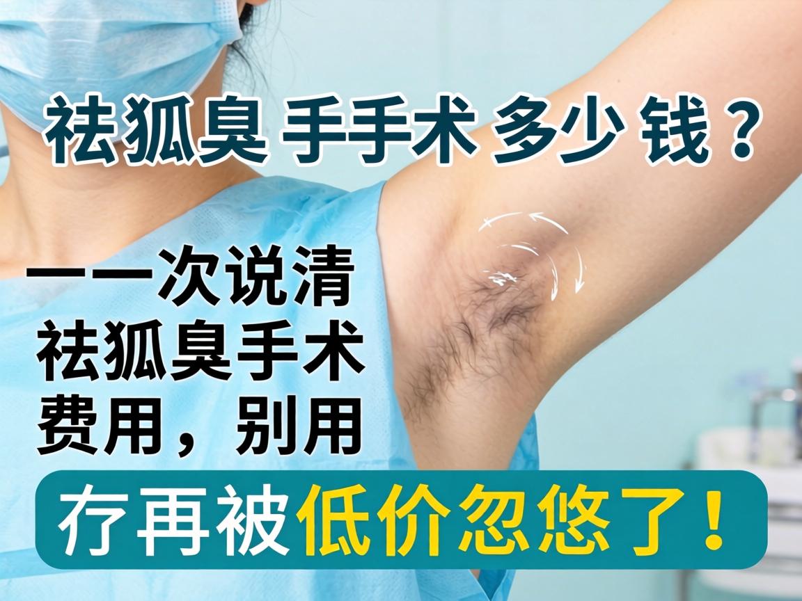 祛狐臭手术多少钱？一次说清祛狐臭手术费用，别再被低价忽悠了！
