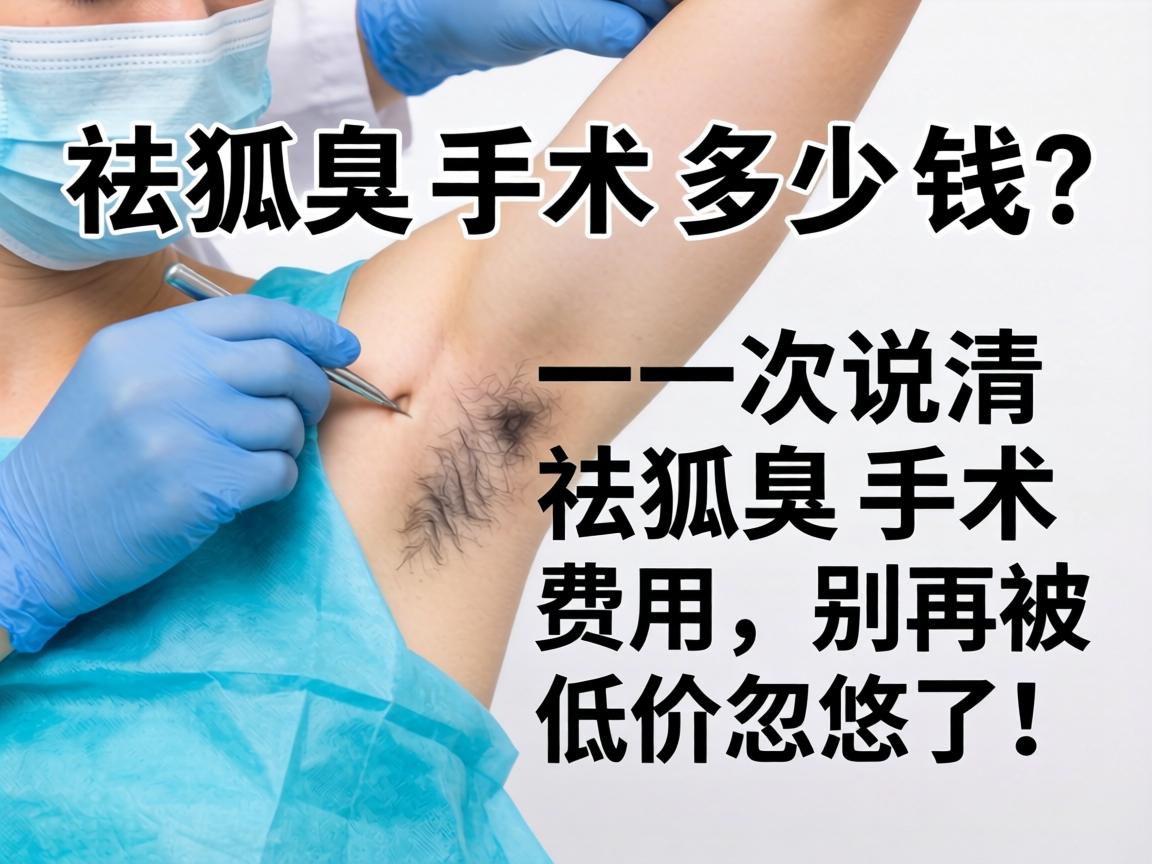 祛狐臭手术多少钱？一次说清祛狐臭手术费用，别再被低价忽悠了！
