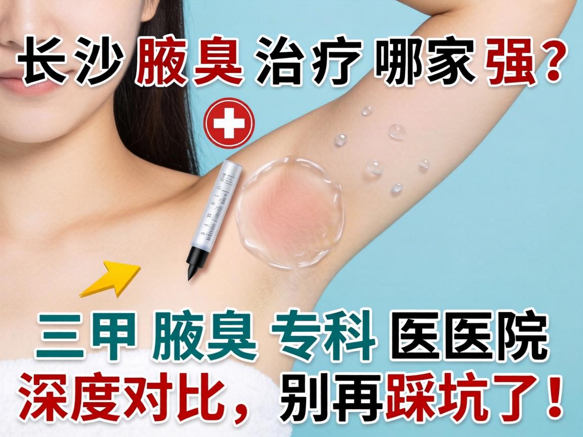 长沙腋臭治疗哪家强？三甲腋臭专科医院深度对比，别再踩坑了！
