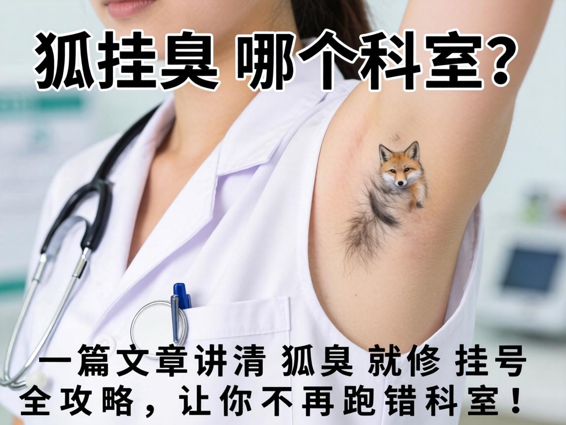 狐臭挂哪个科室？一篇文章讲清狐臭就医挂号全攻略，让你不再跑错科室！