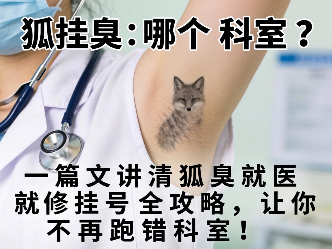 狐臭挂哪个科室？一篇文章讲清狐臭就医挂号全攻略，让你不再跑错科室！
