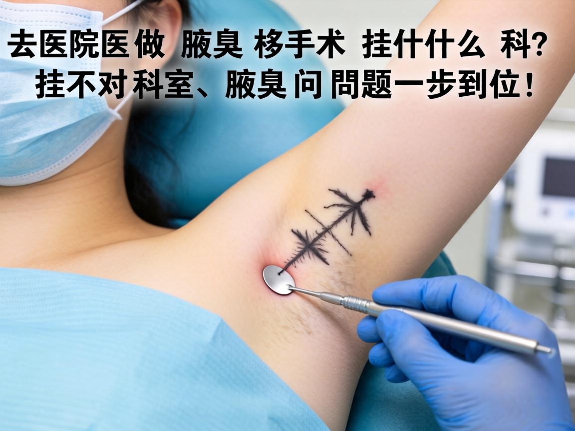 去医院做腋臭手术挂什么科？挂对科室，腋臭问题一步到位！