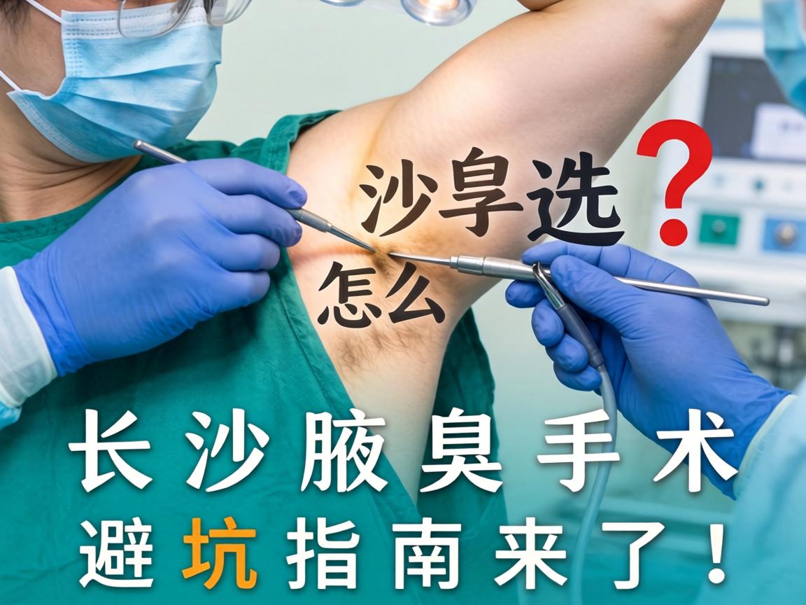 长沙腋臭手术医院怎么选？长沙腋臭手术避坑指南来了！