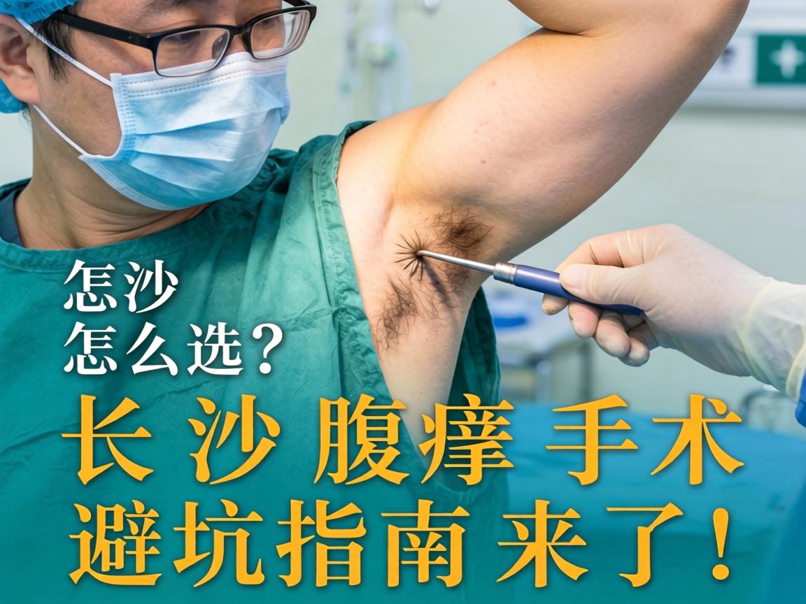长沙腋臭手术医院怎么选？长沙腋臭手术避坑指南来了！