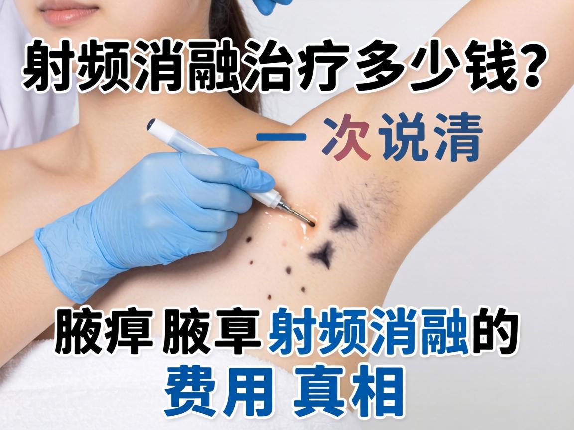 腋臭射频消融治疗多少钱？一次说清腋臭射频消融的费用真相