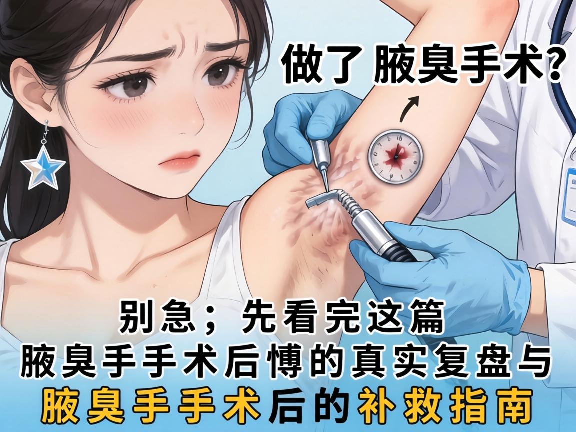 后悔做了腋臭手术？别急，先看完这篇腋臭手术后悔的真实复盘与腋臭手术后的补救指南