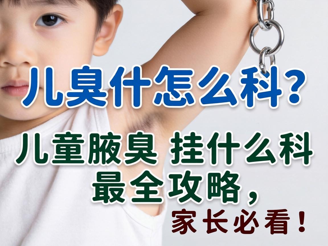 儿童腋臭挂什么科？儿童腋臭挂什么科最全攻略，家长必看！