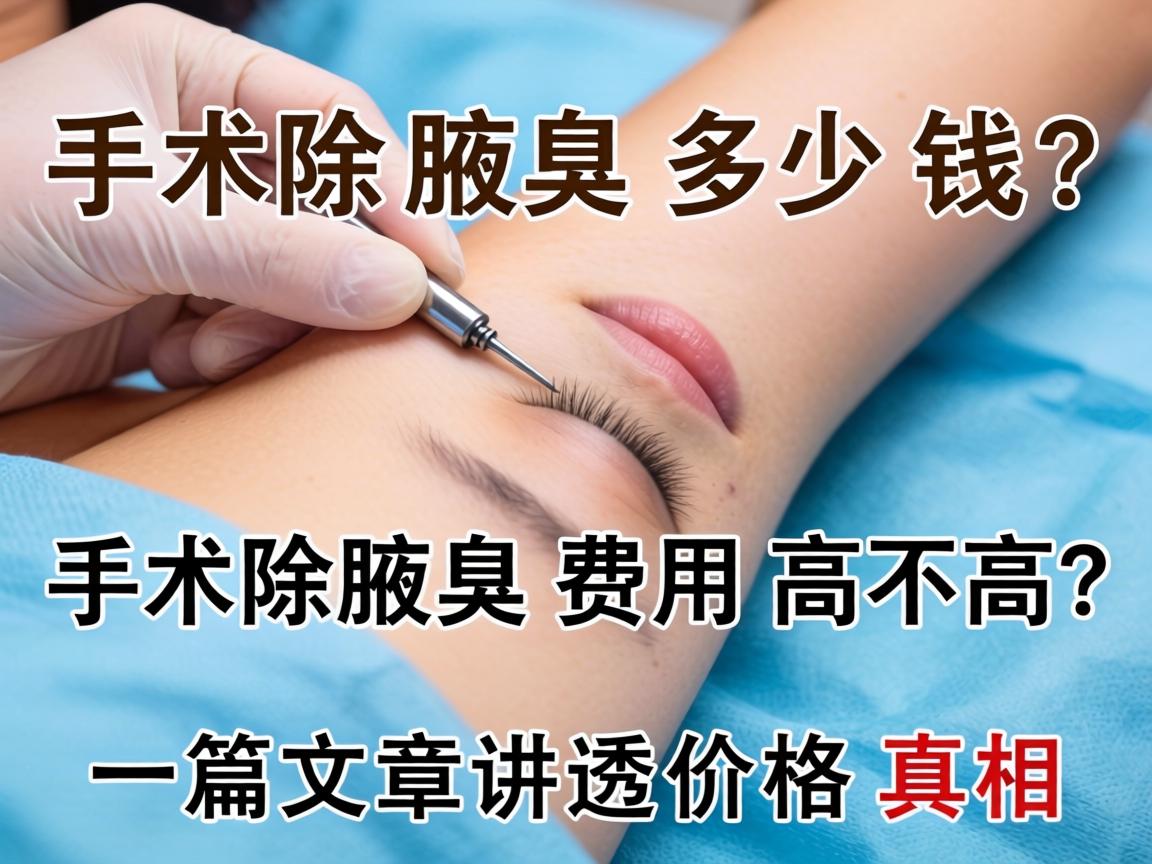 手术除腋臭多少钱？手术除腋臭费用高不高？一篇文章讲透价格真相