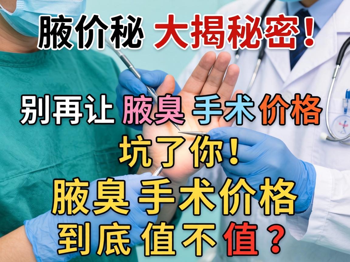 腋臭手术价格大揭秘，别再让腋臭手术价格坑了你！腋臭手术价格到底值不值？