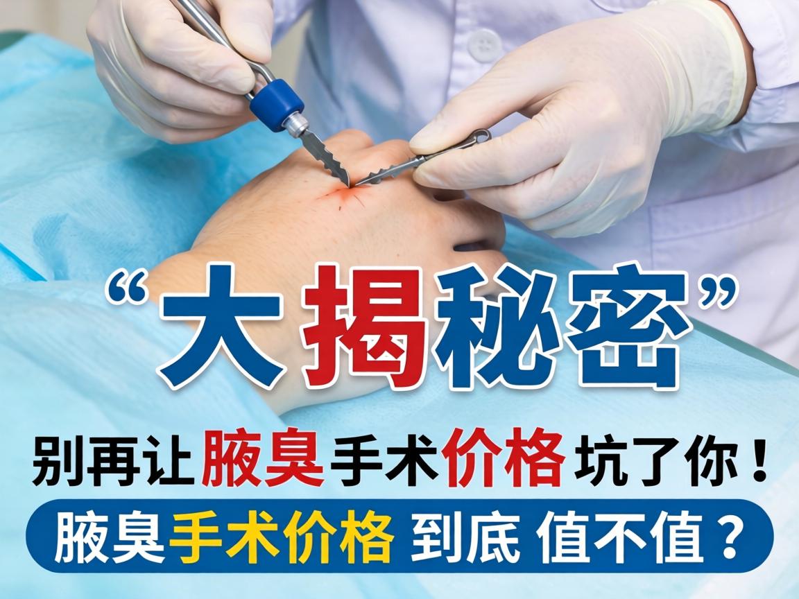 腋臭手术价格大揭秘，别再让腋臭手术价格坑了你！腋臭手术价格到底值不值？