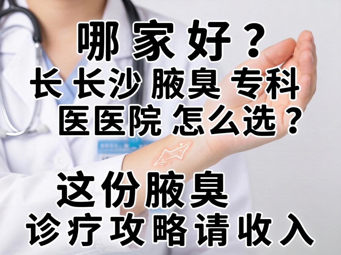腋臭哪家好？长沙腋臭专科医院怎么选？这份腋臭诊疗攻略请收好