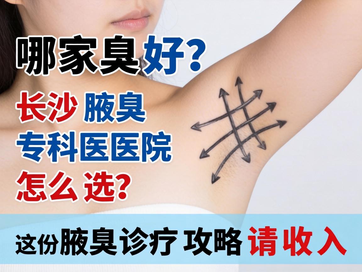 腋臭哪家好？长沙腋臭专科医院怎么选？这份腋臭诊疗攻略请收好