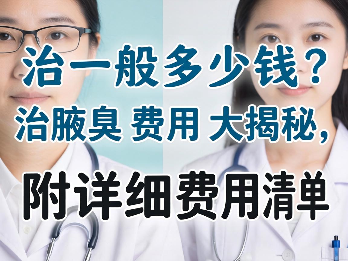 治腋臭一般多少钱?治腋臭费用大揭秘,附详细费用清单 治腋臭一般多少钱?治腋臭费用大揭秘,附详细费用清单