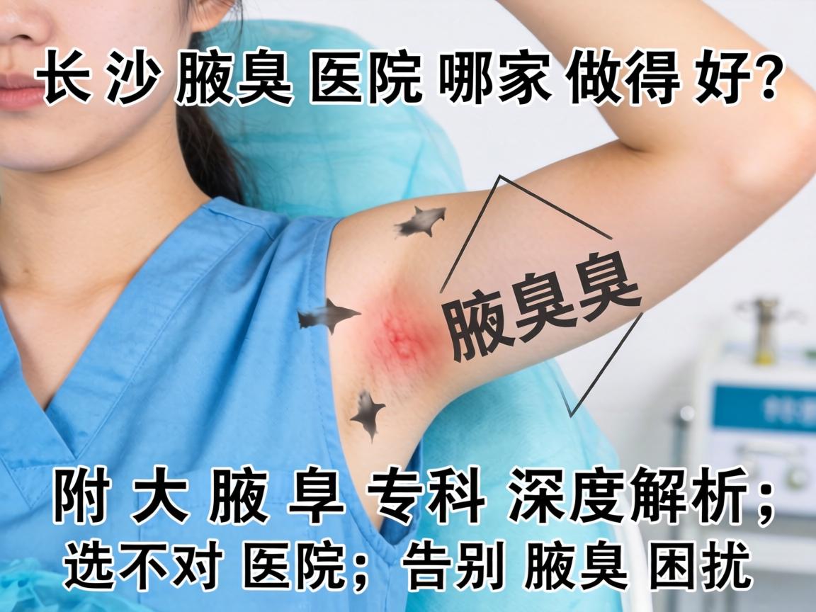 长沙腋臭医院哪家做得好？附大腋臭专科深度解析，选对医院，告别腋臭困扰