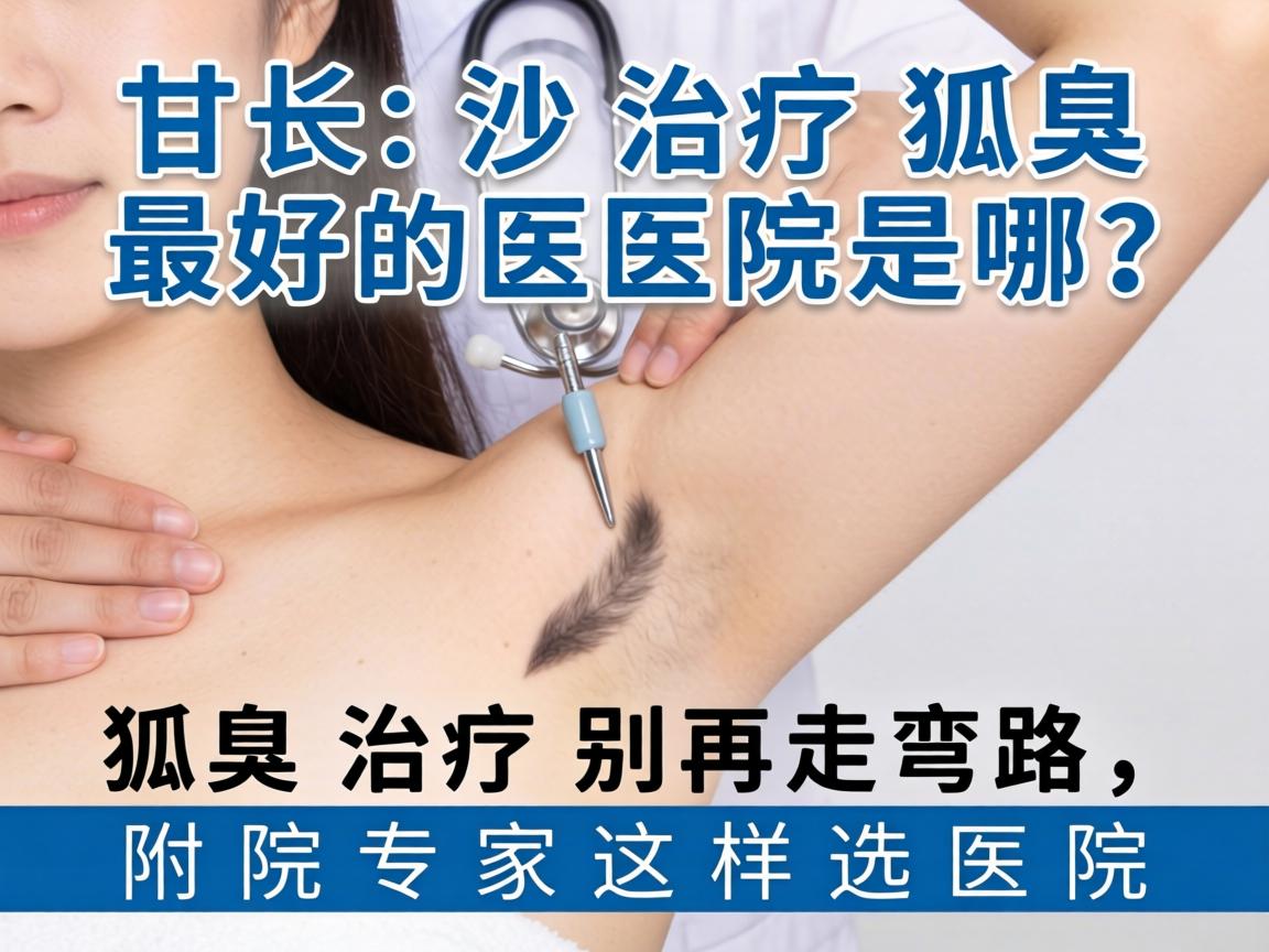 长沙治疗狐臭最好的医院是哪？狐臭治疗别再走弯路，附院专家这样选医院